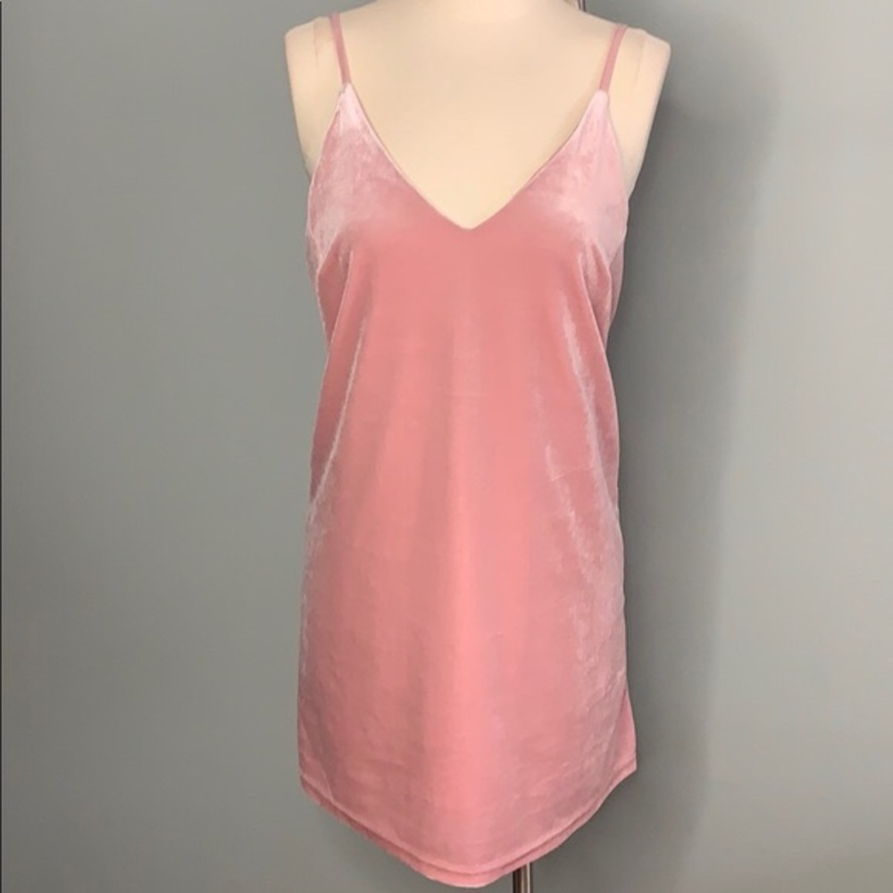 Eight Paris Velvet Pink Dress